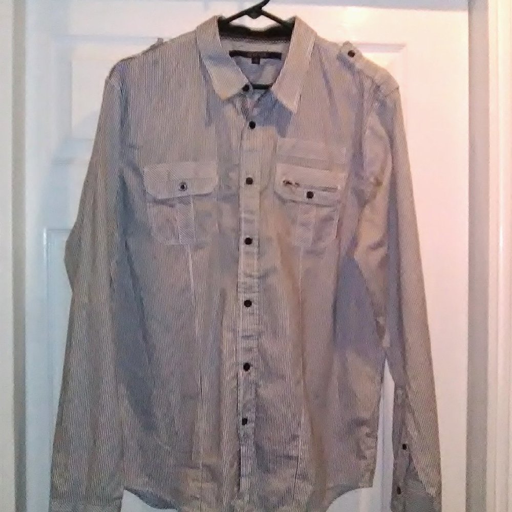 Mens  Large stripped shirt